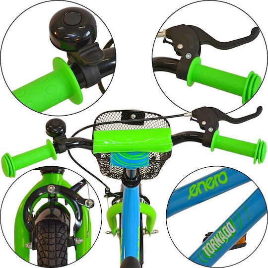 Enero Bicicletă Copii 12" BMX Albă