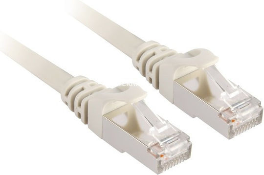 Sharkoon U/UTP Кат.6 (Gigabit) Мрежов Кабел Ethernet 0.5м Сив