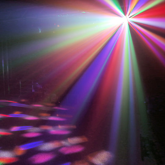 BeamZPro Bewegtes Licht LED Butterfly II Mini Derby RGBWA mit Fernbedienung
