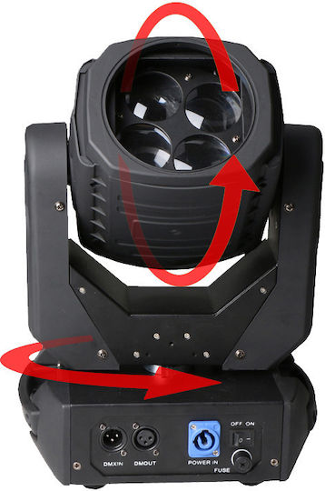 GloboStar Moving Light Beam LED with Robotic Head Super RGBW