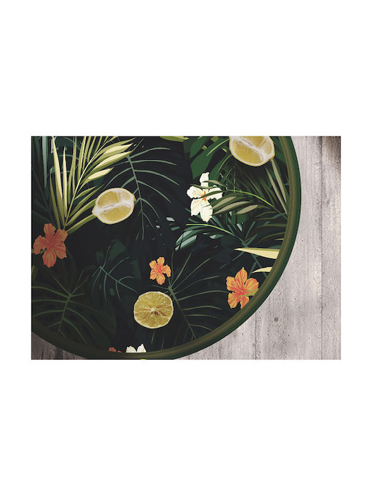 Tulup Covor Rotund Negru Φ90cm