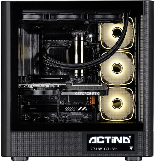 Actina Гейминг Настолен Компютър Ryzen 7-9850X3D 32GB DDR4 2.0TB SSD W11 Home