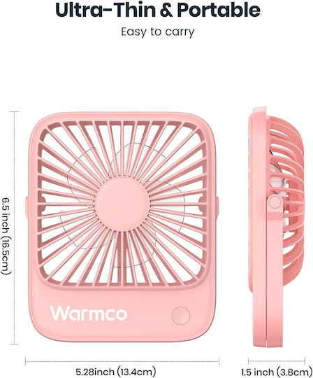 Set 2 Usb-c Desk Fans Quiet Operation 3 Speeds