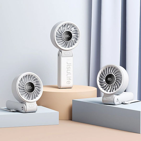 JisuLife Handheld Fan USB Rechargeable 3600mAh Folding 5W Gray