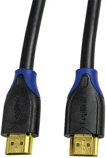 LogiLink HDMI 2.0 Premium High Speed 4K 60Hz HDR Cable HDMI male - HDMI male 10m Μαύρο