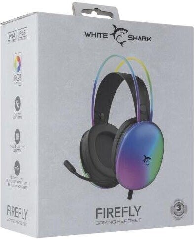 White Shark Firefly Over Ear Gaming Headset with Connectivity 2x3.5 mm / USB for PC / PS4 / PS5 / XBOX