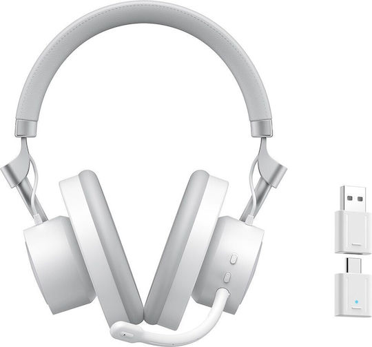 Havit Fuxi-H8 Wireless On Ear Gaming Headset with 3.5mm / USB Connection White for Nintendo Switch / PC / PS4 / PS5