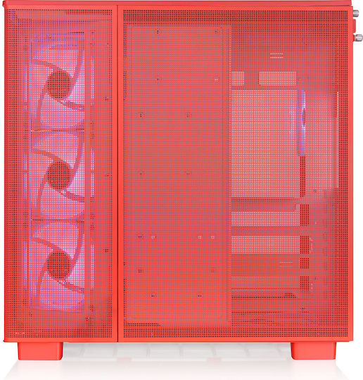 Thermaltake 380 XL TG ARGB Gaming Midi-Turm Computergehäuse mit Seitenfenster Flammendes Orange