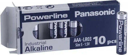 Panasonic Powerline Алкални Батерии AAA 1.5V 10бр