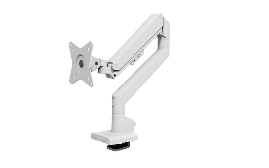 Arozzi Alzare Neo Single Computer Monitor Ständer bis 32" mit Verlängerungsarm Weiß