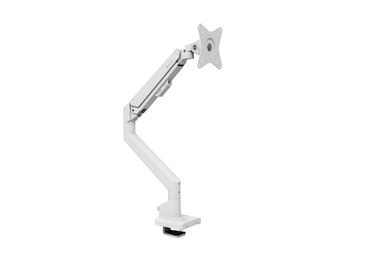 Arozzi Alzare Neo Single Computer Monitor Ständer bis 32" mit Verlängerungsarm Weiß