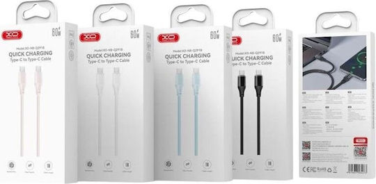 XO Braided USB-C To Lightning Cable 27W Black 1m 16.005.0383