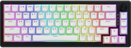 HATOR Ultima 8K Skyfall 65 MAG Wireless Gaming Keyboard 65% with RGB Lighting (International English) Aurum Ice Magnetic