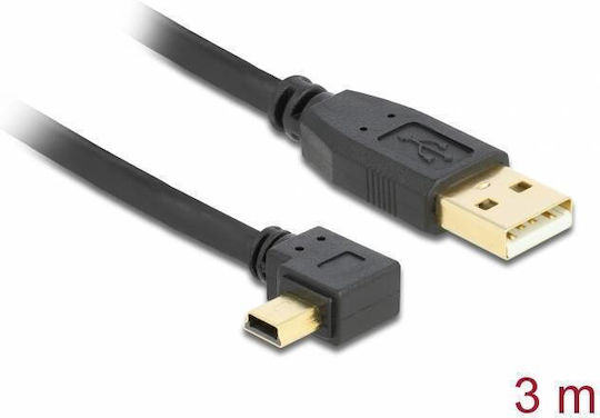 DeLock USB 2.0 Cable USB-A male - mini USB-B male 3m (82683)