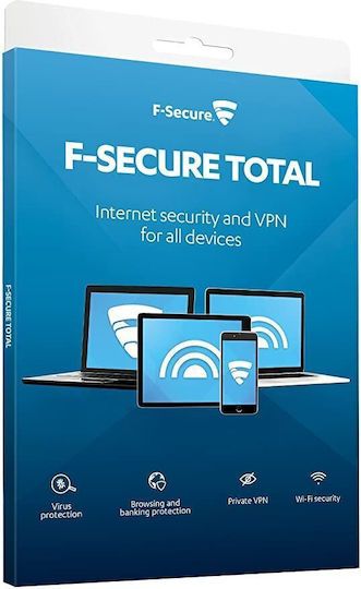 F-Secure για 5 Συσκευές και 2 Έτη Χρήσης (Ηλεκτρονική Άδεια)