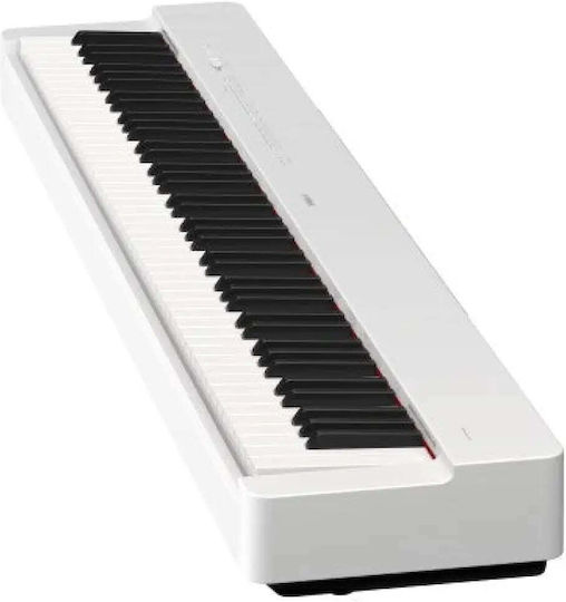 Yamaha Electric Stage Piano P-225 WH with 88 Weighted Keys Built-in Speakers and Connection with Headphones and Computer White