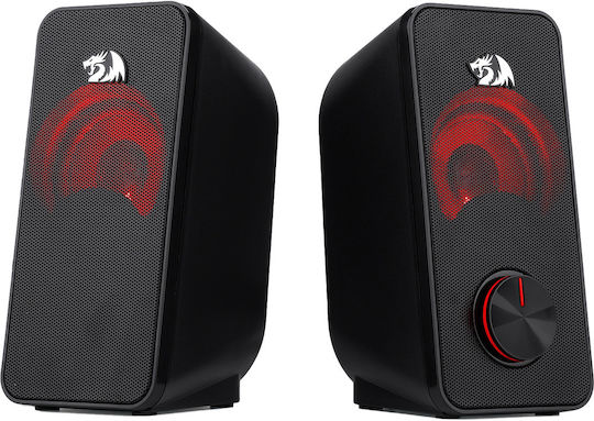 Redragon Stentor GS500 Computerlautsprecher 2.0 mit Leistung 10W in Schwarz Farbe