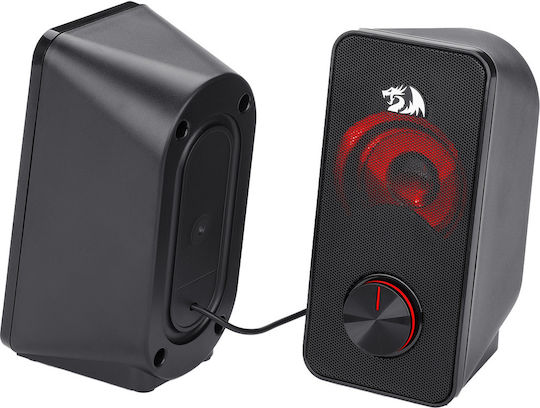 Redragon Stentor GS500 Computerlautsprecher 2.0 mit Leistung 10W in Schwarz Farbe