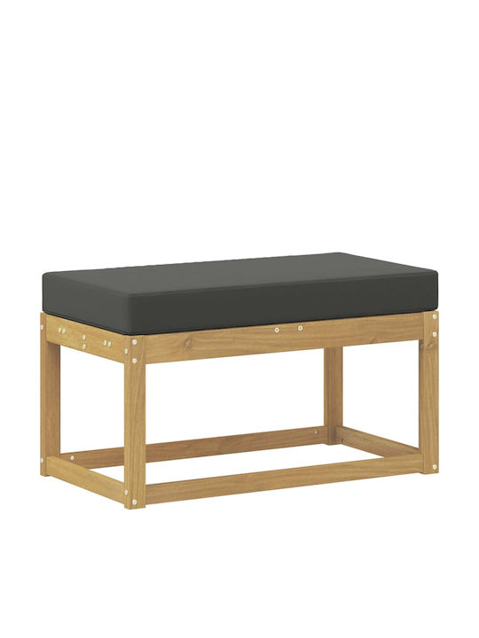 Bancă De Exterior Din Lemn Cu Perne 80x43x45cm