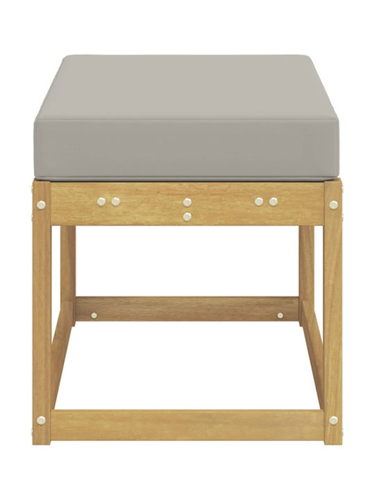 Bancă De Exterior Din Lemn Cu Perne 80x43x45cm
