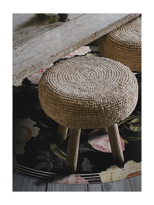 Tulup Round Bath Mat 010260360860000019835 Brown W70cm
