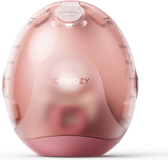 Momcozy Hands Free Ultra Slim Electric Double Breast Pump Battery BPA Free Pink 180ml
