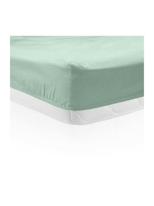 Heinner Bettlaken Einzel mit Gummibettlaken 90x200cm Grüne