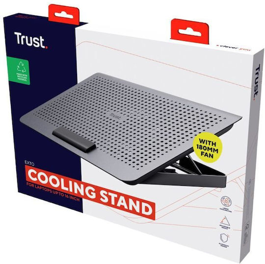 Trust Exto Cooling Pad for Laptop up to 16" with 1 Fan Gray