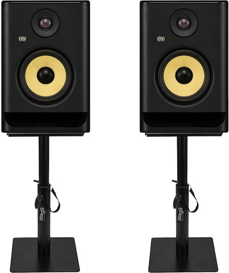 Krk Rp-5-g5 Rokit Powered Studio Monitor Speakers Stands