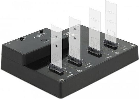 Delock Docking Station 4 X M.2 Nvme Pcie Ssd Cloning Function Delock 64124