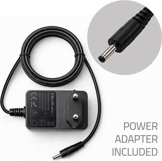 Qoltec Docking Station for PCIe Hard Disks with USB-C Connection 52366