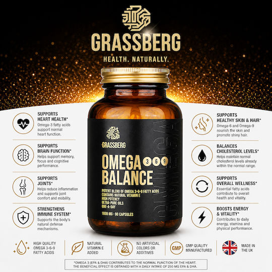 Grassberg Omega Balance 3-6-9 1000мг 60 капси