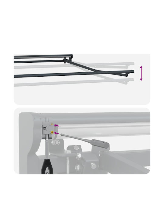 vidaXL Τέντα Βεράντας με Led Κίτρινη 3x2m