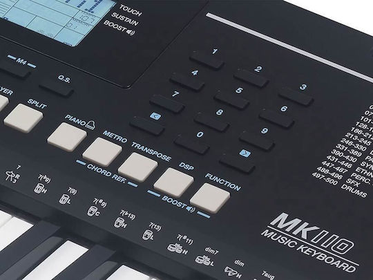 Medeli Αρμόνιο MK110 με 61 Δυναμικά Πλήκτρα με Αναλόγιο Μαύρο