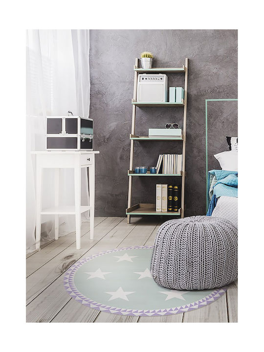 Tulup Covor Rotund Albastru Ø60cm