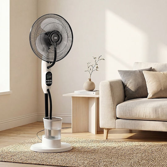 Teesa Hydrating Fan 75W Fan Diameter 36cm White