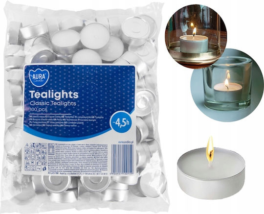 Aura Glass Teelichter Mit Aromatischem 100Stücke Aura Glass Teelichter Mit Aromatischem 100Stücke