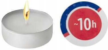 Aura Glass Aromatic Tealights In White Colour 20 Pieces