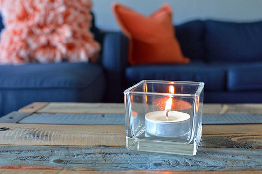 Aura Glass Aromatic Tealights In White Colour 100 Pieces