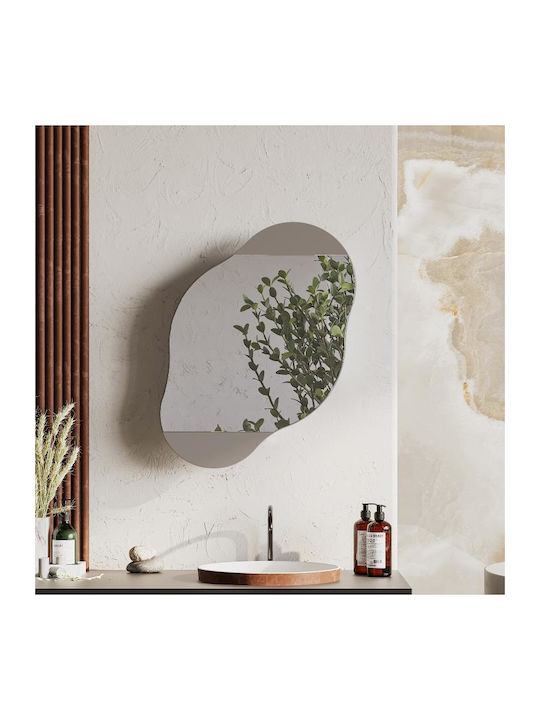 Shally Dogan Bathroom Mirror with Shelf 60x13cm Brown