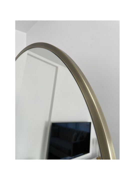 SteweHome Oval Mirror with Metal Frame 180x70cm