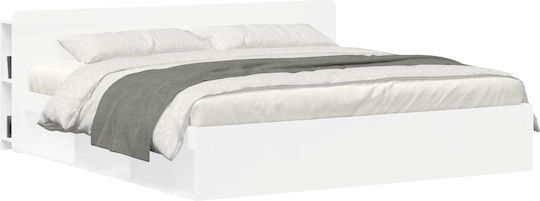 vidaXL Κεφαλάρι Κρεβατιού Ξύλινο Λευκό 215x80cm