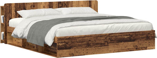 vidaXL vidaXL Hölzernes Kopfteil Für Bett Braun 193,5x80cm
