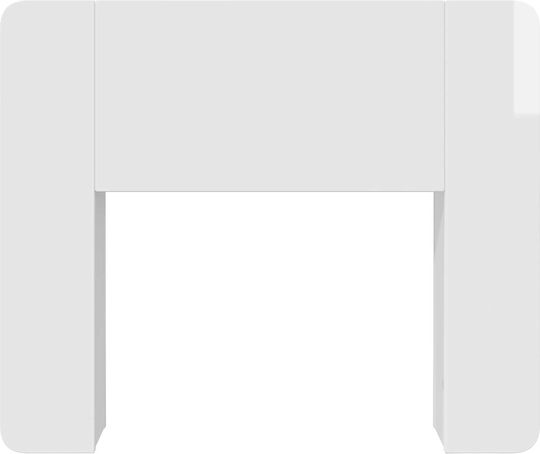 vidaXL Κεφαλάρι Κρεβατιού Ξύλινο Λευκό 119.5x80cm