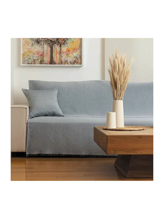 Borea Aura Armchair Throw 180x180cm Petrol Blue