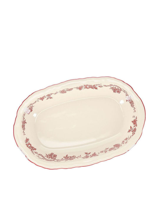 Salt & Pepper Deep Oval Serving Plate Porcelain White 31.5x21cm