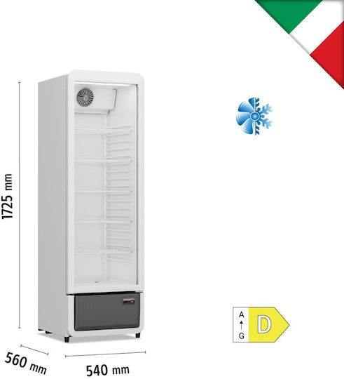 Alfa Frost Βιτρίνα Συντήρησης με Χωρητικότητα 280lt 290x56x172.5cm