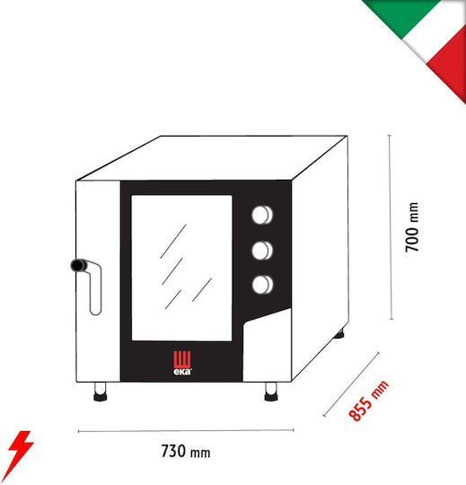 Alfa Frost Dreiphasiger Elektrischer Ofen 7.8kW MKF511S