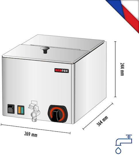Alfa Frost 1kW 26.9x32.9x24.4cm WEV12