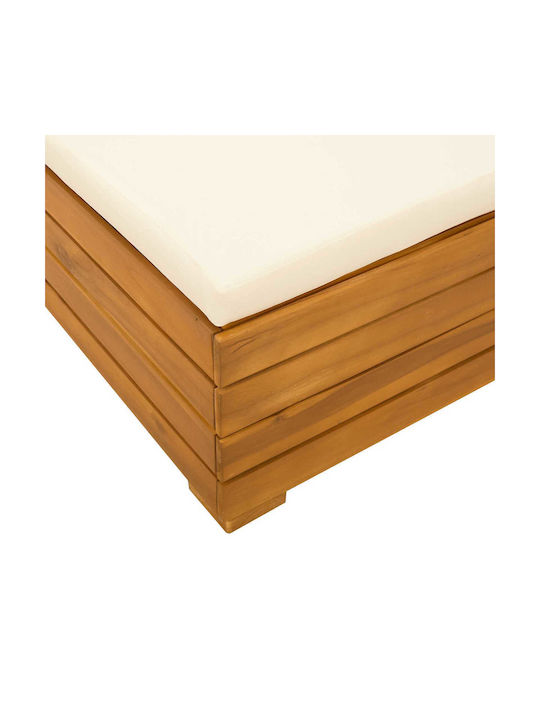 Ξύλινο Σκαμπό Καφέ 60x60x30cm Ξύλινο Σκαμπό Καφέ 60x60x30cm